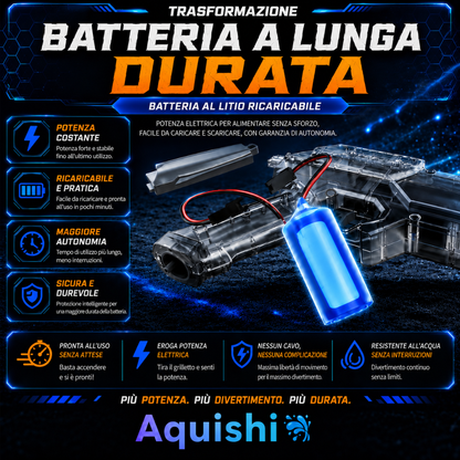 Aquishi™ – pistola ad acqua elettrica con luci LED